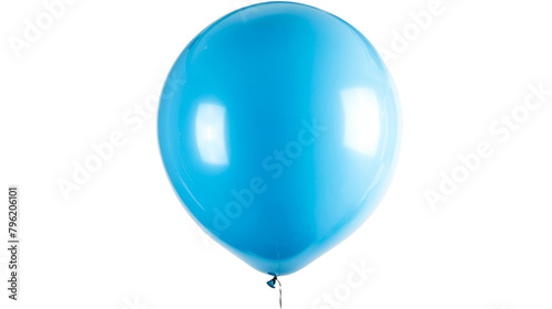 Big helium inflatable latex light blue balloon for decorations on birthday wedding corporate party isolated on white background ,