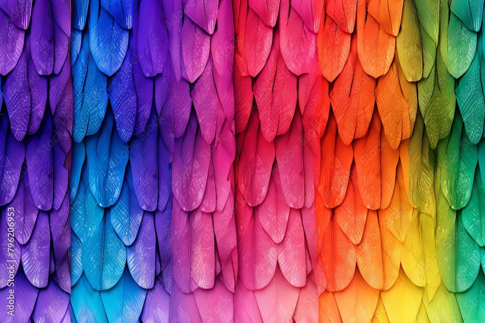 Obraz premium Grainy Butterfly Texture: Bright Butterfly Wing Gradients Banner