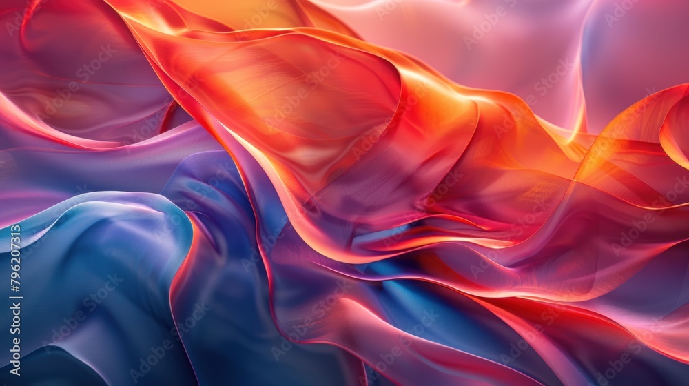 Obraz premium Enchanting Fusion: A Mesmerizing Series of Gradient-Colored Abstract Backgrounds for Digital Artwork and Design