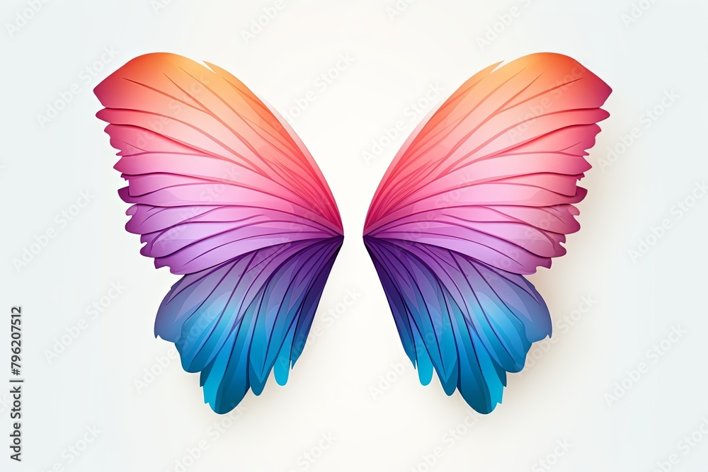 Bright Butterfly Wing Gradients: Fashion Concept & Style