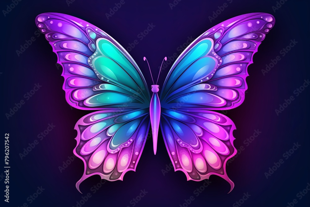 Bright Butterfly Wing Gradients Glowing Background - Illuminated Butterfly Gradient Art Bright Butterfly Wing Gradients Glowing Background - Illuminated Butterfly Gradient Art