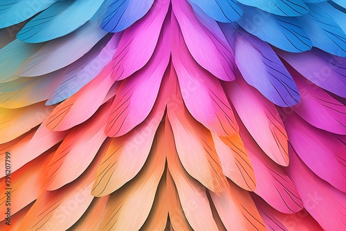 Stunning Bright Butterfly Wing Gradients - Elegant Minimal Poster with Mix of Wings