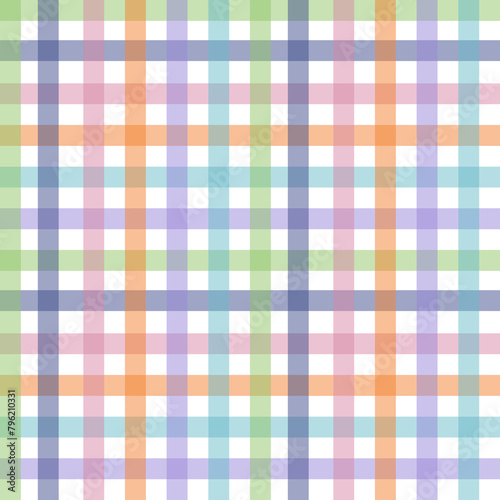 Multicolored gingham seamless pattern background 