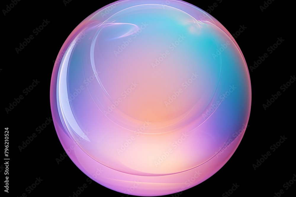 Iridescent Soap Bubble Gradients: Sheer Color Mix Delight