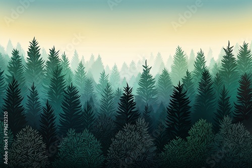 Forest Gradients Event Backdrop  Northern Pine Surreal Forest Gradient Effect