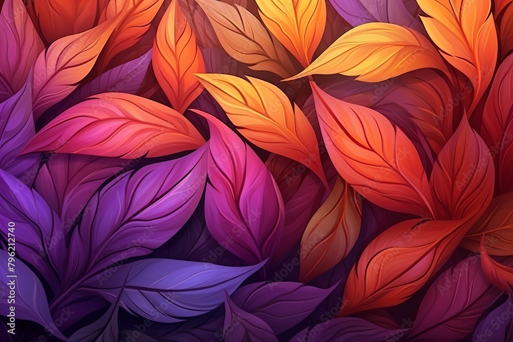 Foliage Gradient: Rustling Autumn Leaves Gradients Artistic Banner