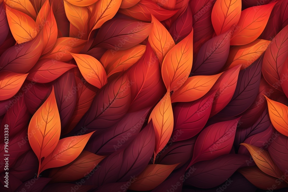 custom made wallpaper toronto digitalAutumn Leaves Gradients Festival Design: Rustling Splendor