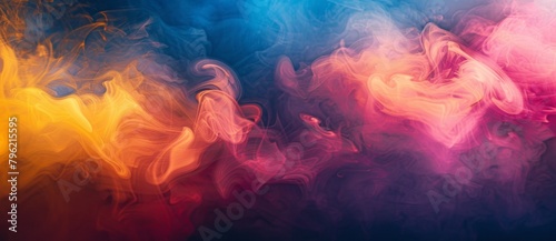 Abstract background with colorful smoke and fog
