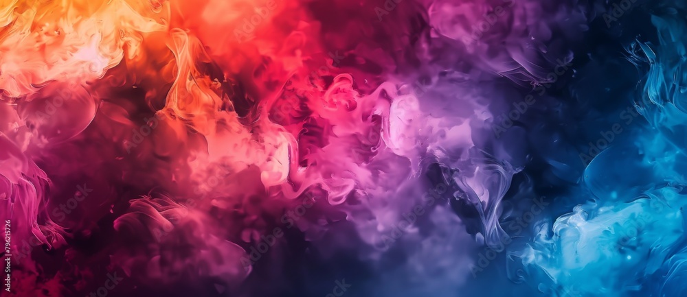 Abstract background with colorful smoke and fog Abstract background with colorful smoke and fog