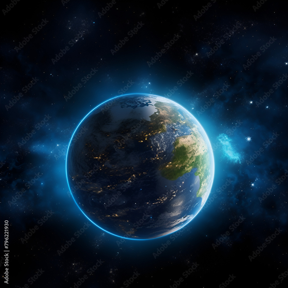 Naklejka premium A Planet earth background