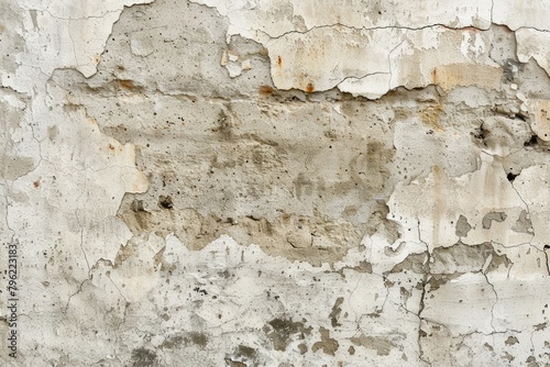 Concreto Texture: Grunge Aged Dirty Vellum Wall with Rough Surface Material Textured with Gray
