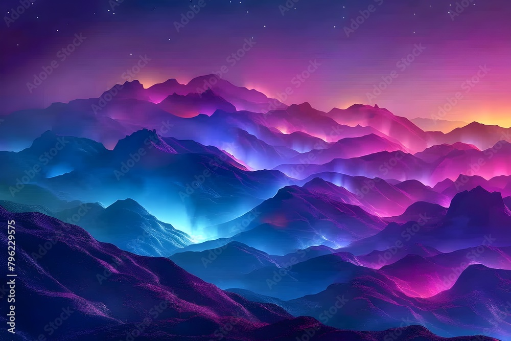 Luminous Landscapes:A Captivating Visage of Glowing Colors and Ethereal Majesty Luminous Landscapes:A Captivating Visage of Glowing Colors and Ethereal Majesty