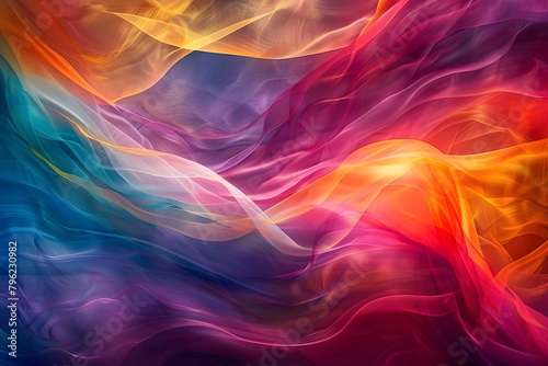Captivating Fusion of Vibrant Colors Swirling in Mesmerizing Fluid Motion