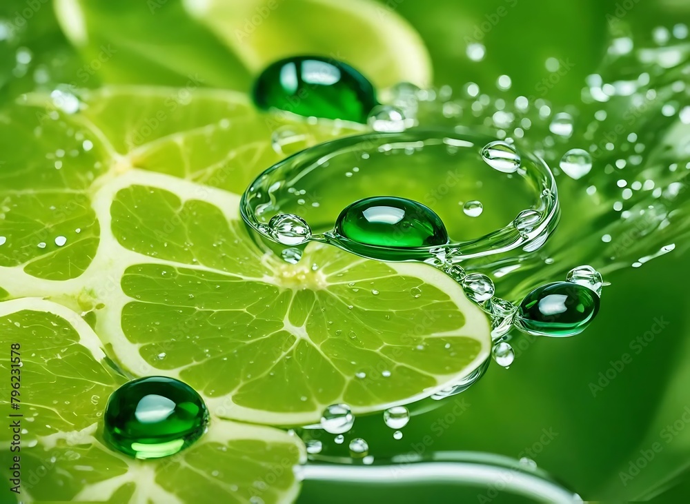 A close-up of lemon slices submerged in water creates a bright and refreshing visual impact A close-up of lemon slices submerged in water creates a bright and refreshing visual impact