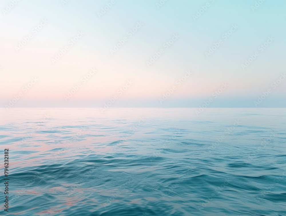Calm minimalist seascape with soft Calm minimalist seascape with soft