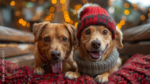 Pet Celebrations: Take photos of pets dressed in holiday costumes or participating in holiday activities, appealing to pet lovers © Nico