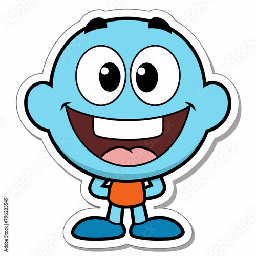 Cool Cartoon Smile Emoticon Character (11)