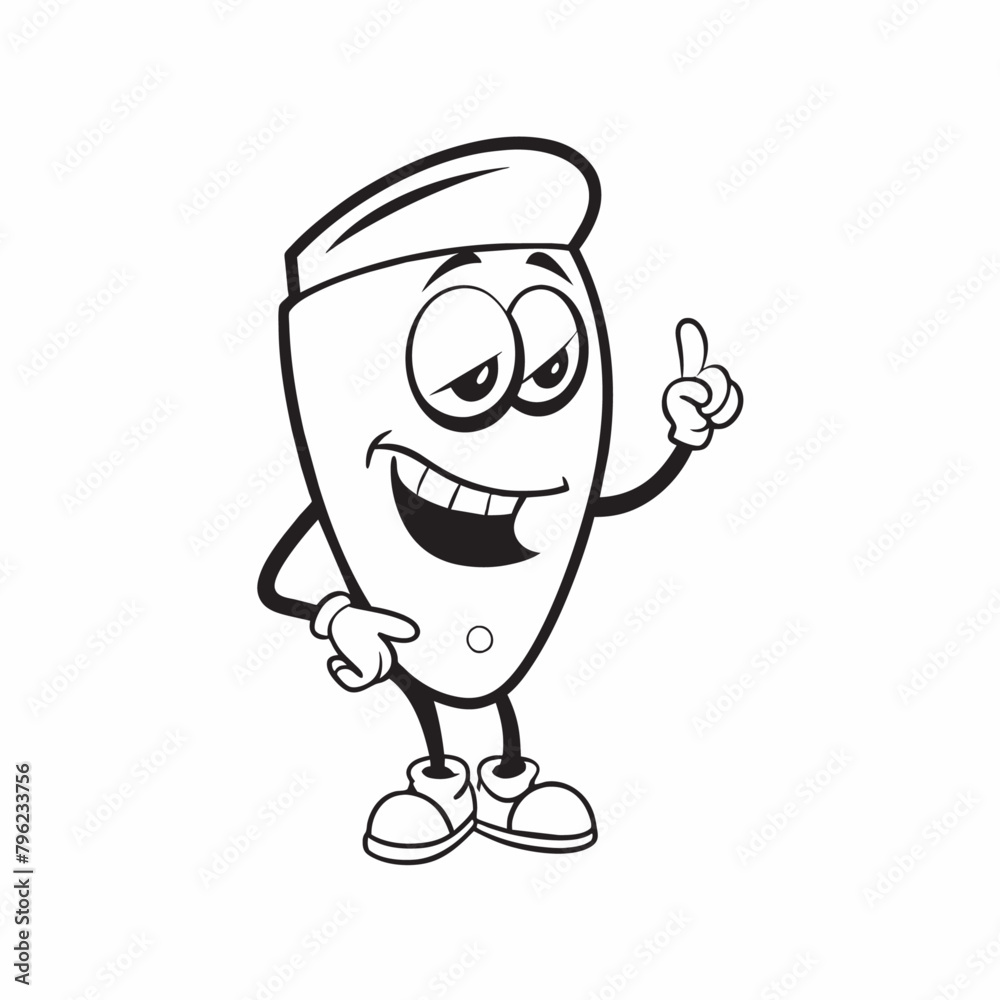 Obraz premium Cool Cartoon Smile Emoticon Character (23)