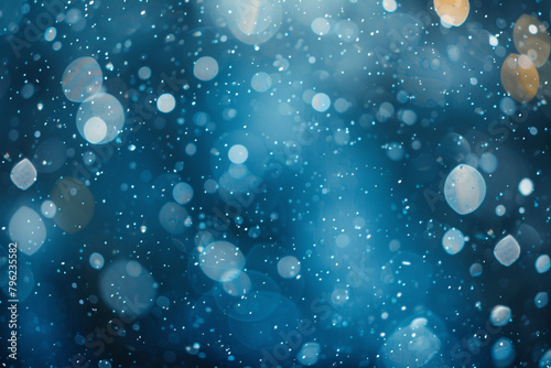 Winter Snow Bokeh Effect A winter-themed digital bokeh background resembling falling snow, perfect for holiday season marketing, winter sports websites, or festive decor