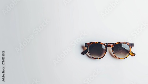 Stylish sunglasses embody summer s carefree spirit, adding chic elegance to leisure themed posters photo