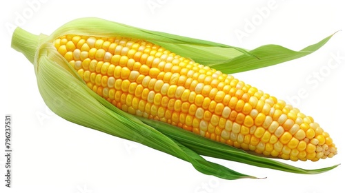 Wallpaper Mural Close up of a corn cob on a white background. Great for food and agriculture concepts Torontodigital.ca