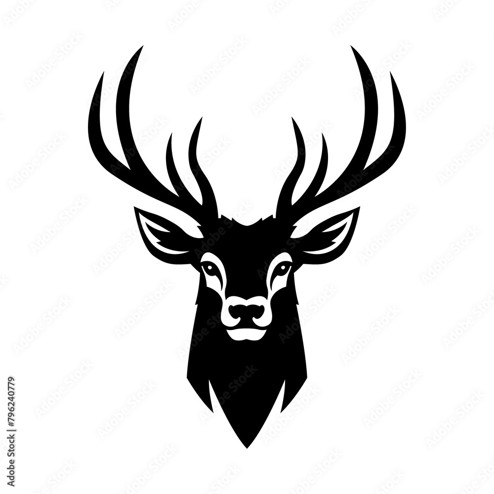 A black vector illustration of a male deer head with antlers, embodying strength and grace, serves as the iconic logo of the brand. A black vector illustration of a male deer head with antlers, embodying strength and grace, serves as the iconic logo of the brand.
