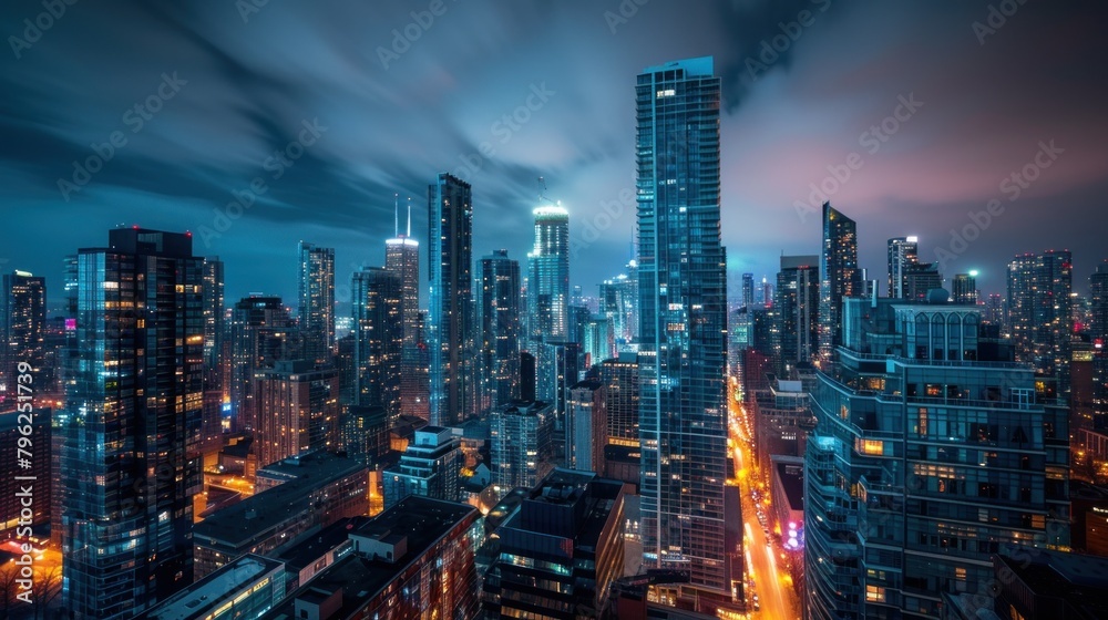 Fototapeta background Building on the city