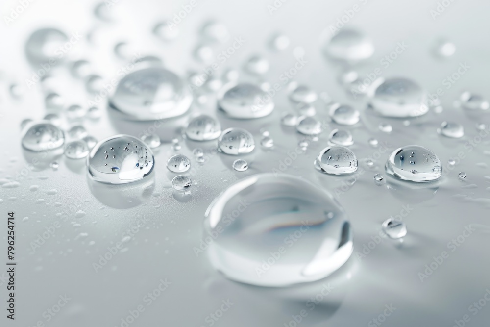Water droplets on a table, suitable for various concepts Water droplets on a table, suitable for various concepts