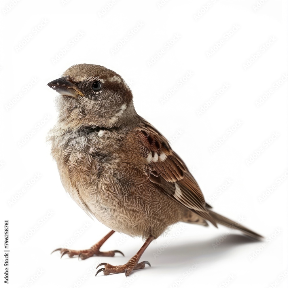 Fototapeta premium portrait bird, parrot, crow, eagle on white background