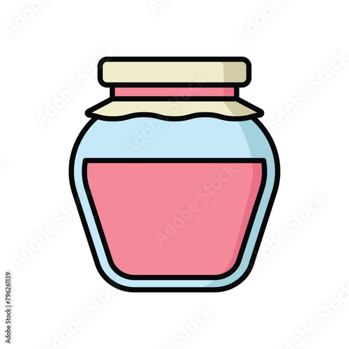jam jar icon vector design template simple and clean