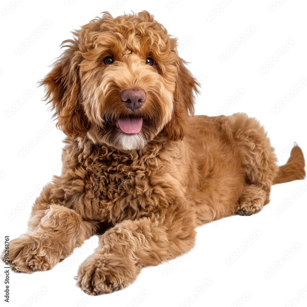 Fototapeta premium dog in front of white background