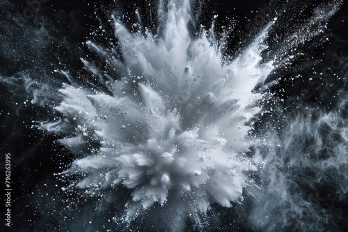 A striking black and white image of a cloud of water. Perfect for various design projects.