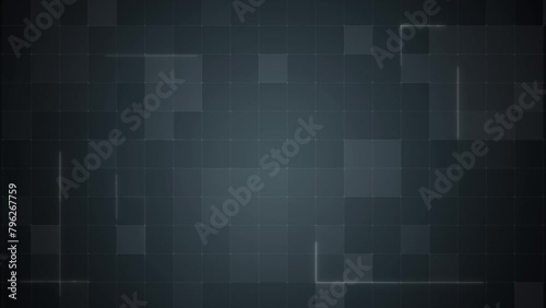 Abstract background Video overlay Futuristic HUD Head up display interface template with basic geometry grid line element. Video template widescreen aspect ratio
 photo
