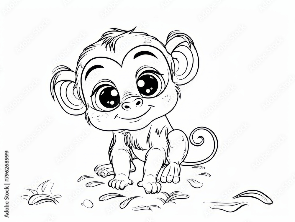 Coloring Pages for Kids, Preschoolers, Simple Coloring Book ...