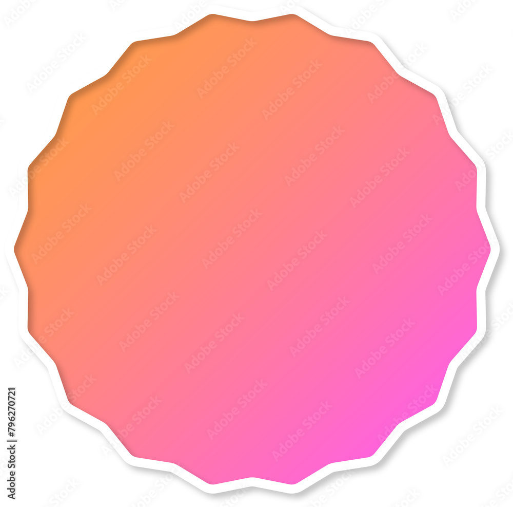 Obraz premium Gradient Shape Frame