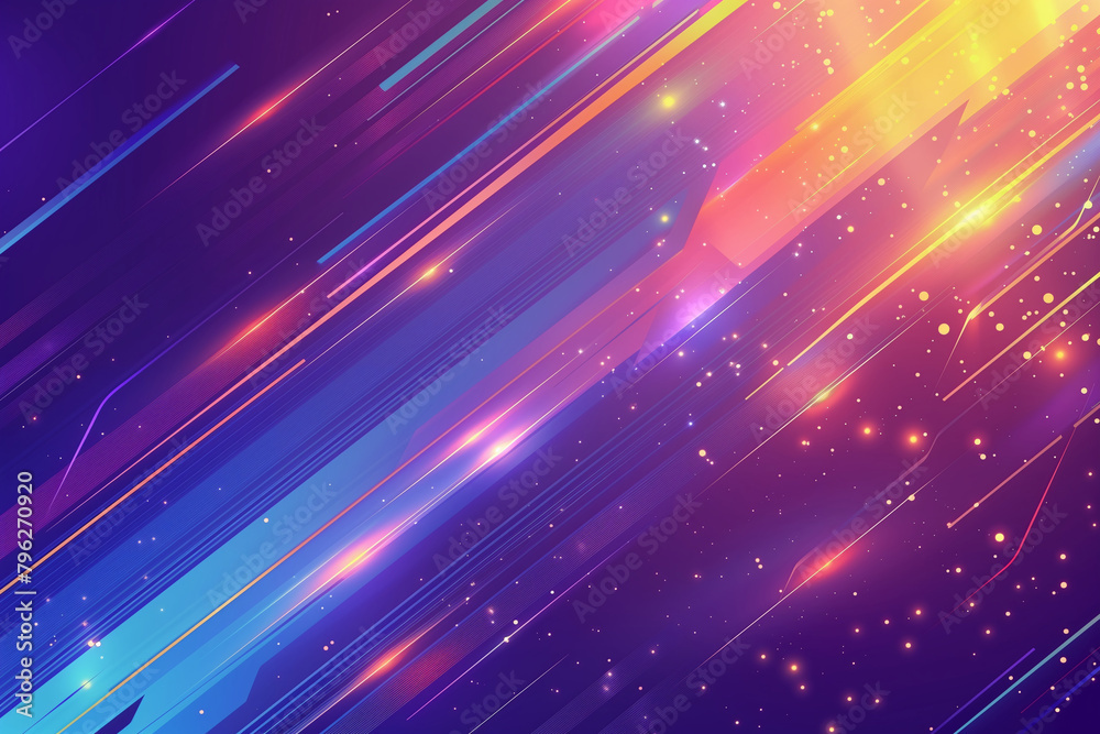 Vibrant Cosmic Speed, Abstract Light Streaks Vibrant Cosmic Speed, Abstract Light Streaks