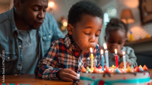 A Child's Festive Birthday Moment