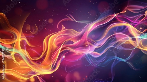 Abstract background sparking fire modern