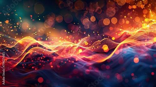 Abstract background sparking fire modern