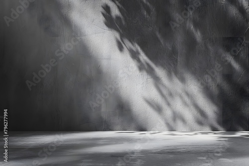 abstract grey background with shadows, light, soft tones. product dispaly photo