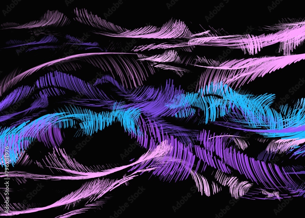 Fototapeta premium bright neon background on dark