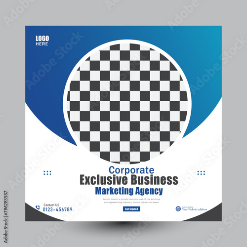 Creative marketing business social media post