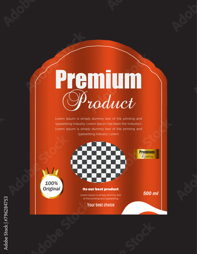 Peanut butter label design, Organic Peanut Butter Premium quality label or packaging design