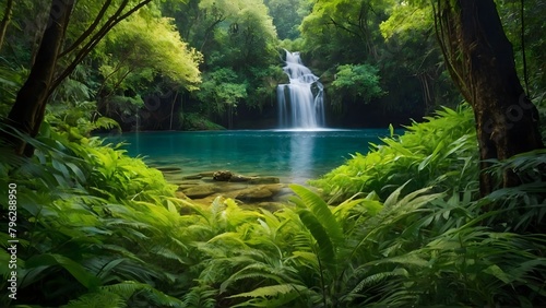 waterfall in the jungle