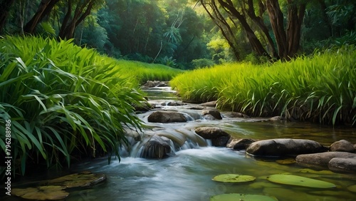 waterfall in the jungle