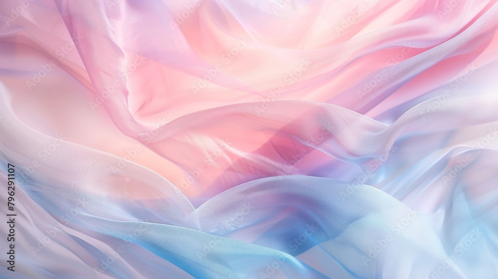 Abstract pastel background with soft pink and blue colors - obrazy, fototapety, plakaty 