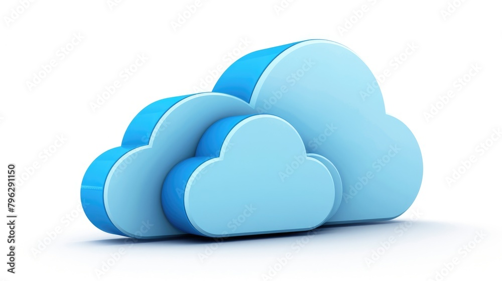 Cut-Out Blue Cloud: Ideal for Database Computing, Communication and Connection Cut-Out Blue Cloud: Ideal for Database Computing, Communication and Connection