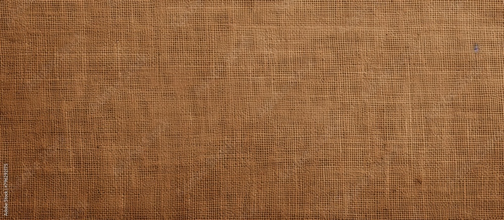 A brown fabric featuring a small repair A brown fabric featuring a small repair