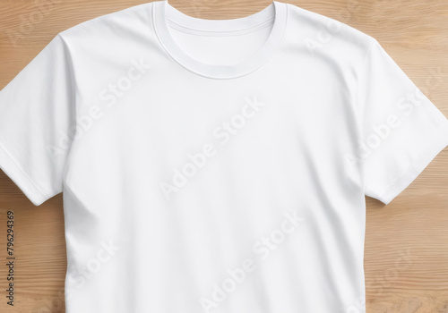 Empty Front of T-Shirt Mockup: Versatile Clothing Template