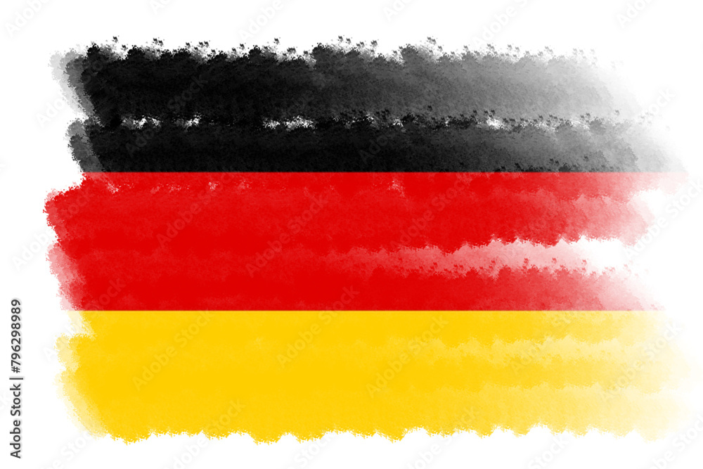 Obraz premium national flag of germany design template transparent, germany flag brush stroke flag png transparent